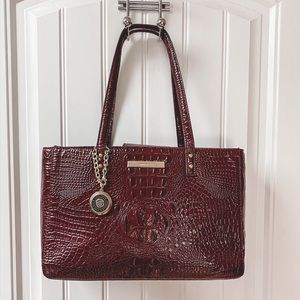 Burgundy Structured Ann Klein Tote✨
